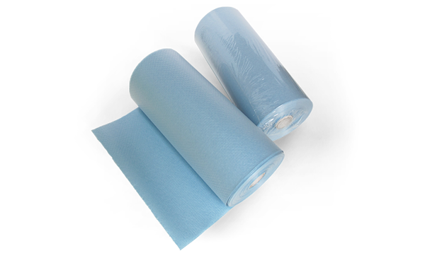 Immagine di Mantelline in rotolo / 60 Strappi - Azzurro - 6 pz