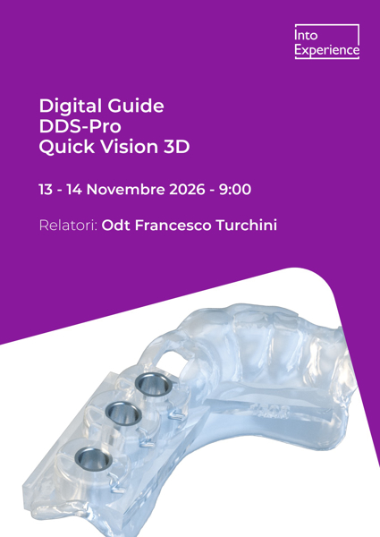 Immagine di Corso in aula: "Digital Guide DDS-Pro Quick Vision 3D" ( 13 - 14 Novembre 2026 )